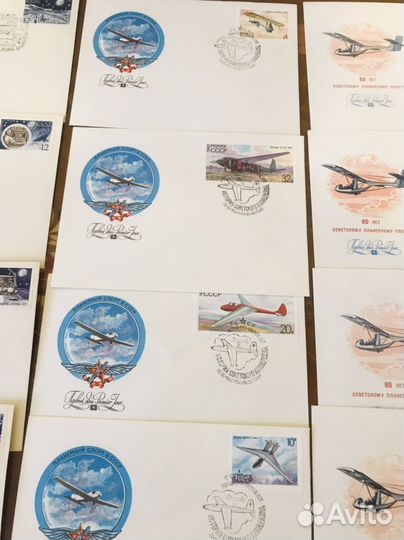 Почтовые конверты открытки Первого дня СССР