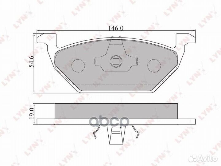 Колодки тормозные дисковые перед BD8003 LYN