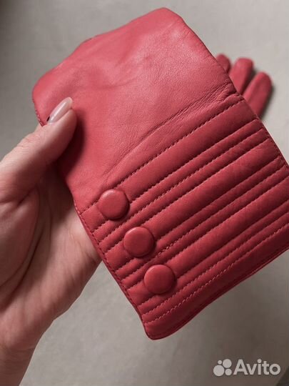 Перчатки кожаные женские