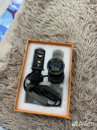 Led лампа h4 с линзой