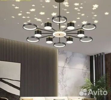 Люстра потолочная светодиодная новая без пульта