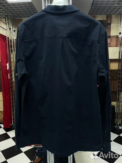 Рубашка мужская Темно синяя хлопок