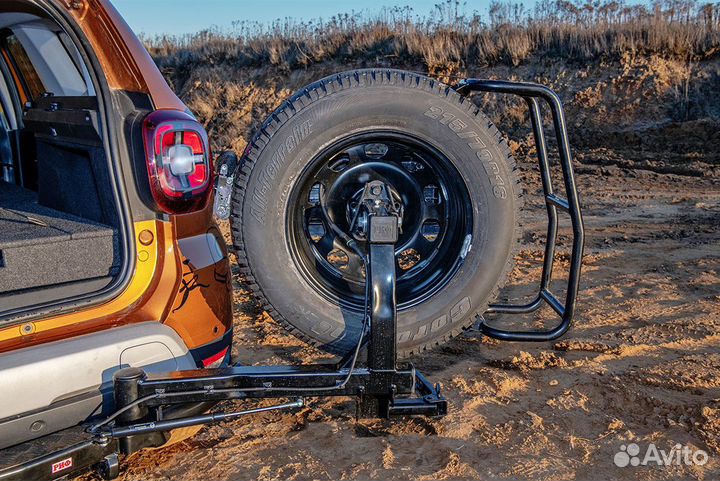 Бампер задний силовой риф Renault Duster 2021+