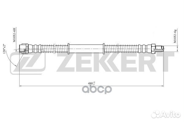 Шланг тормозной передний MB CLS (218) 11- E-Cl