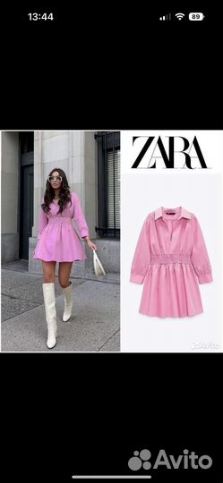 Платье Zara хлопок М