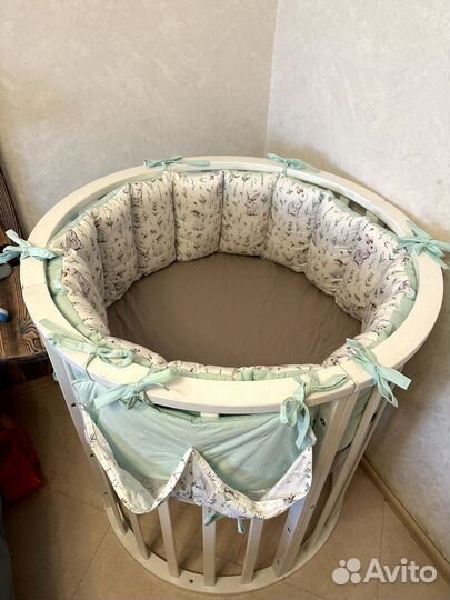 Бортики в детскую кроватку круглую