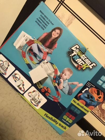 Новый гоночный гибкий трэк с машинкой