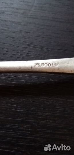 Серебряная вилка. 31гр. Старинное серебро
