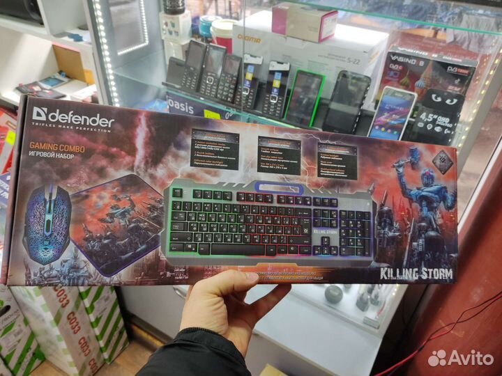 Игровой комплет клавиатура+мышь+коврик