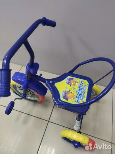 Детский трехколесный велосипед Синий