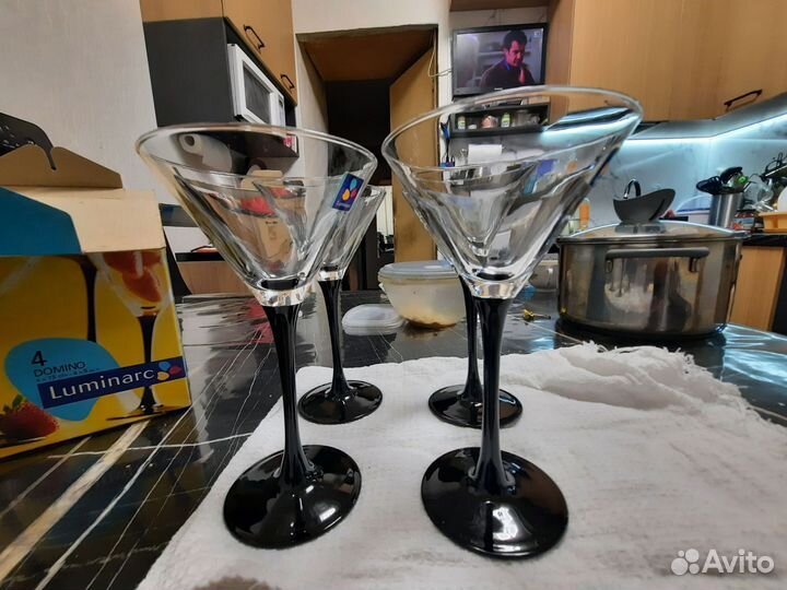 Бокалы под мартини