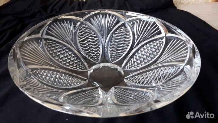 Салатник хрустальный 24 см СССР