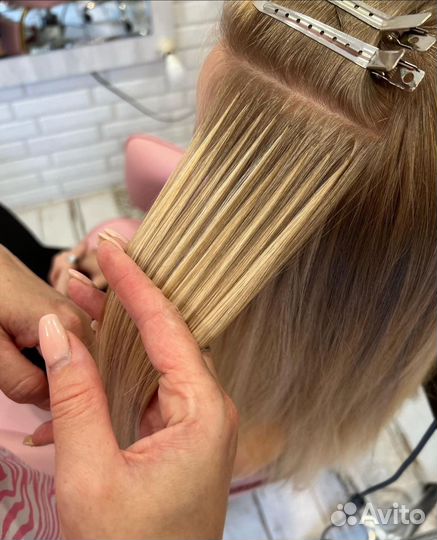 Наращивание натуральных волос