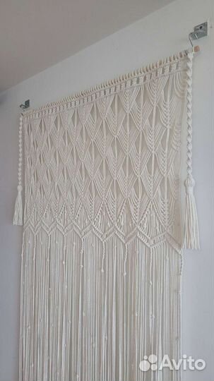 Штора макраме