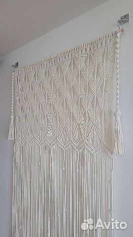 Штора макраме