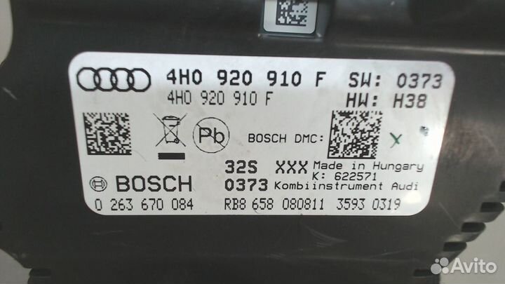 Щиток приборов Audi A8 (D4), 2012