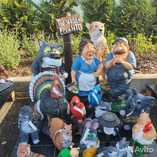 Садовые фигурки из полистоуна