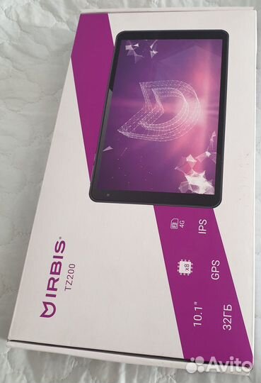 Планшетный компьютер Irbis TZ200 + чехол + плёнка