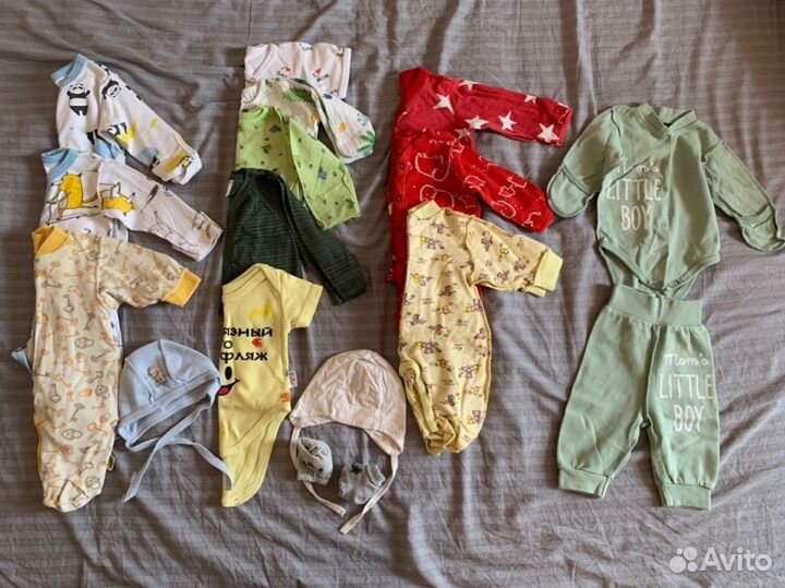 Набор одежды из 15 вещей для новорожденного