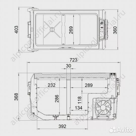 Холодильник автомобильный т 36