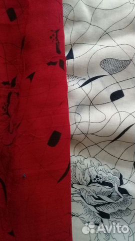 Отрезы ткани разные