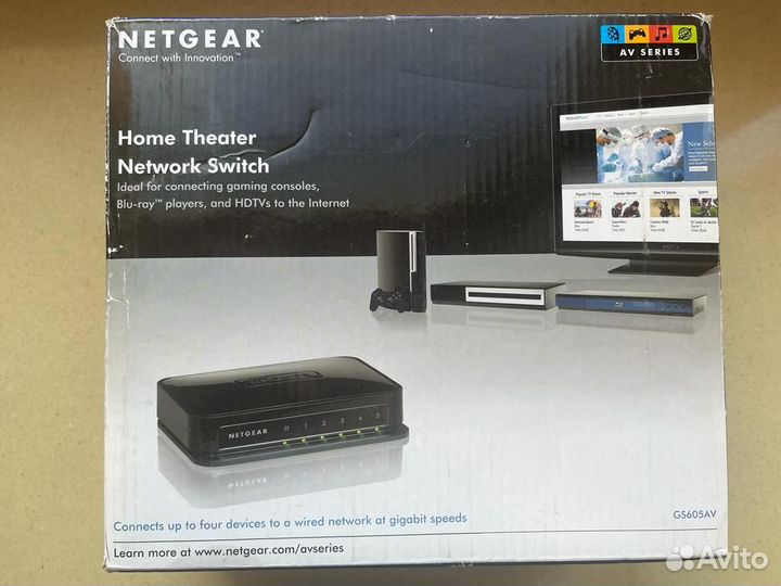Сетевой хаб Netgear Network Switch G5605AV