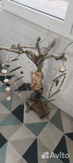 Игровой стенд для попугая