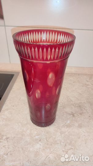 Ваза для цветов цветное стекло