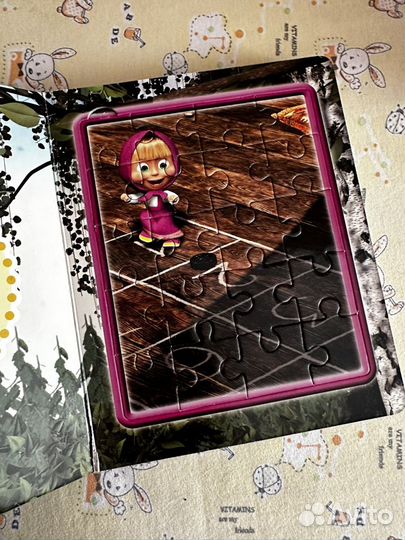 Книжка пазл Маша и Медведь