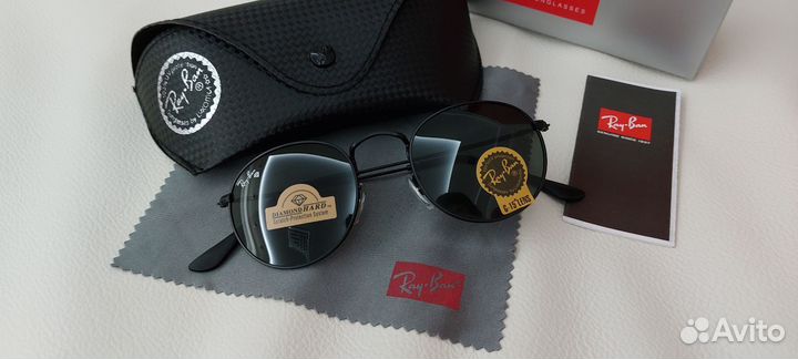 Солнцезащитные очки Ray-Ban oval линзы стекло lux