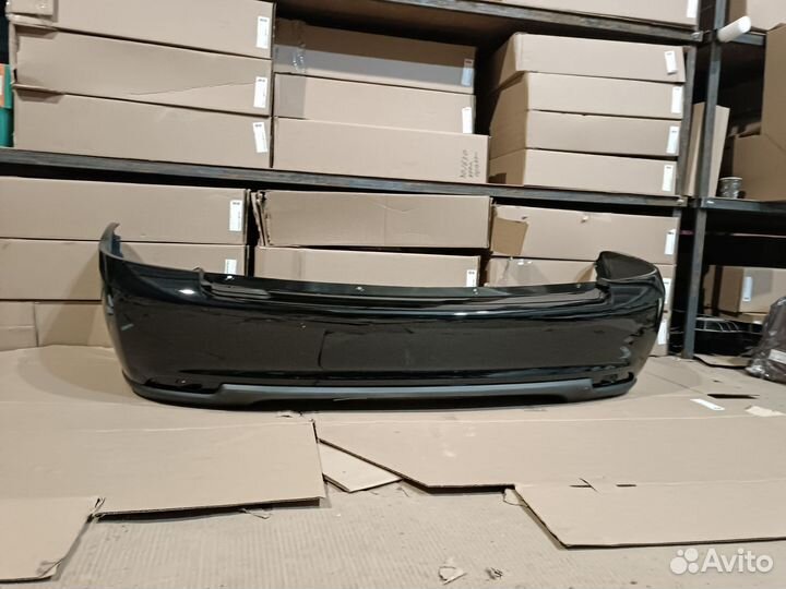 Бампер задний приора хэтчбек сине черный (космос )