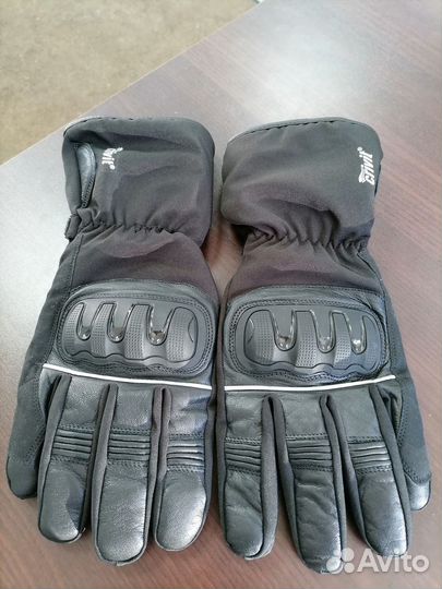 Мотоперчатки теплые Crivit кожа+текстиль 8,10,11