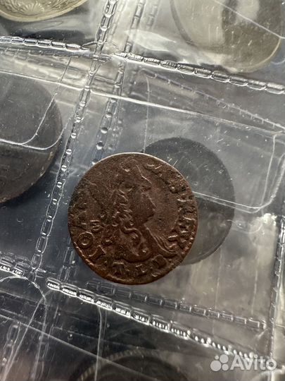 Монеты Солиды 1663-66 г. Польша. Медь