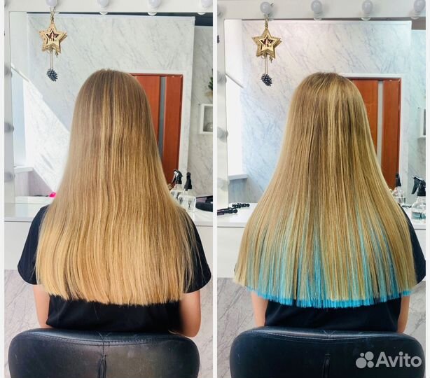 Наращивание натуральных и биопротеиновых волос