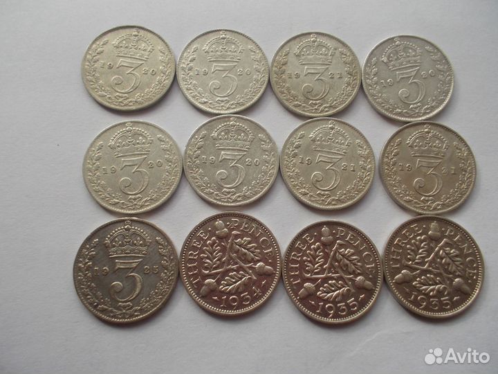 Серебряные монеты Великобритании