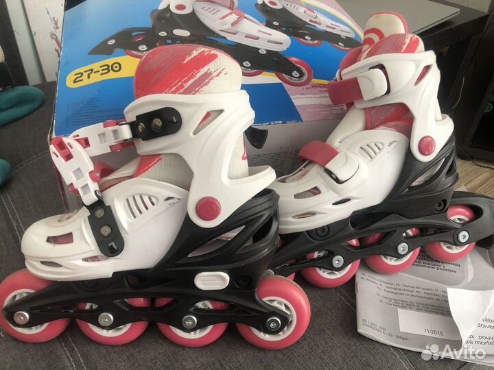 Роликовые коньки детские раздвижные