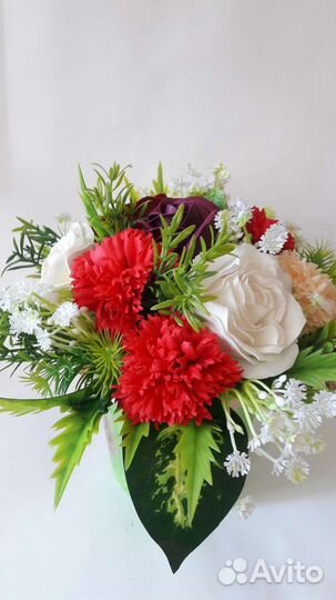 Букет из мыльных цветов