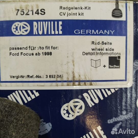 Шрус ford focus 1.4-1.8 98-04 наружный