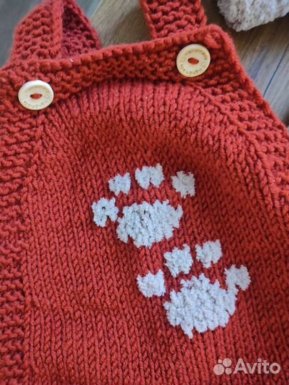 Вязаный костюм для мальчика