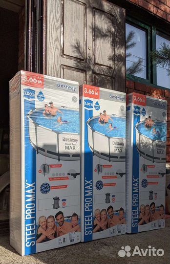 Каркасный бассейн (366х100 см) с Фильтром Насосом