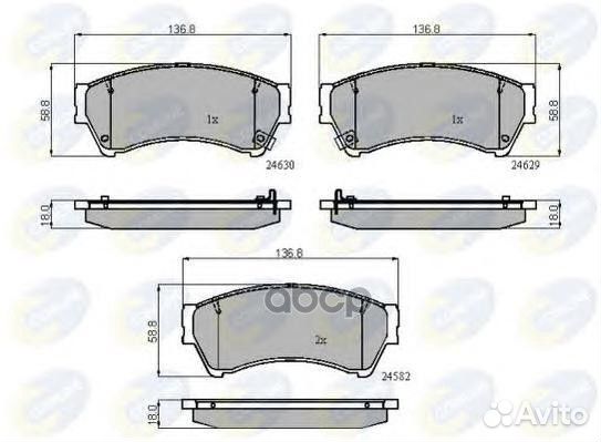 Колодки тормозные дисковые перед прав/лев C