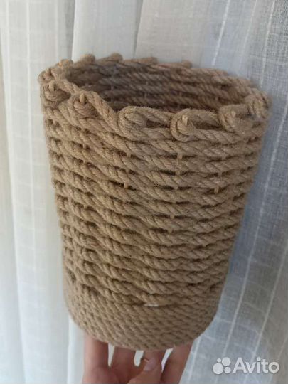 Корзины салфетки кашпо из джута