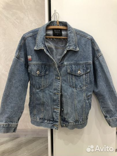 Женская джинсовая куртка 2в1 48 размер