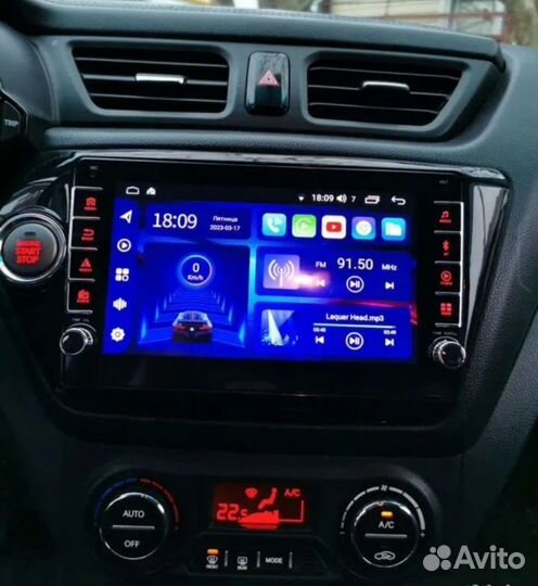 Kia Rio 3 магнитола Android с крутилками новая