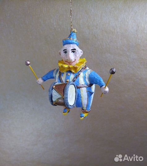 Ватные елочные игрушки Ретро Цирк