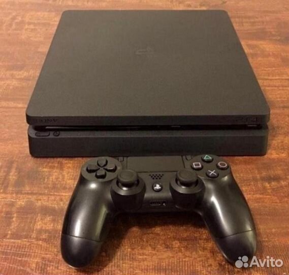 Sony PS4 slim 500 GB 4 геймпада