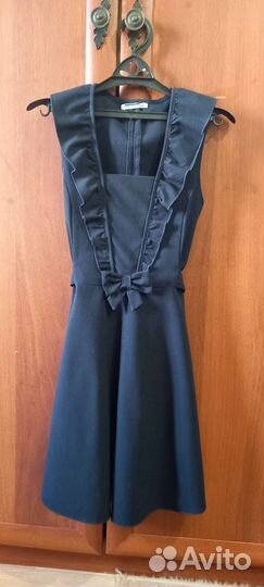 Школьный сарафан синий 146