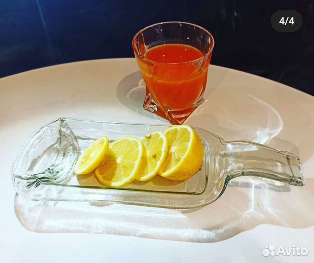 Тарелка менажница из бутылки