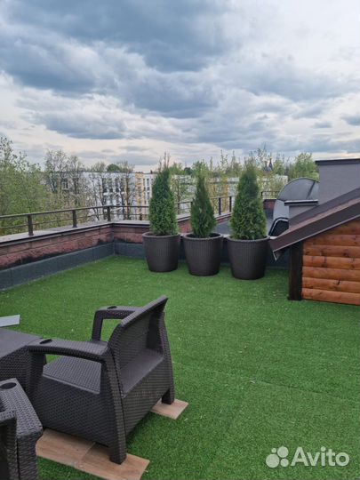 Кашпо, вазон 130л. плетеный из ротанга