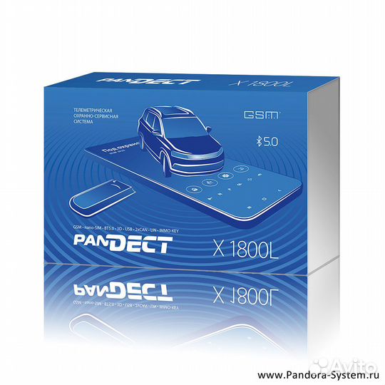 Автосигнализация Pandect 1800L с автозапуском GSM